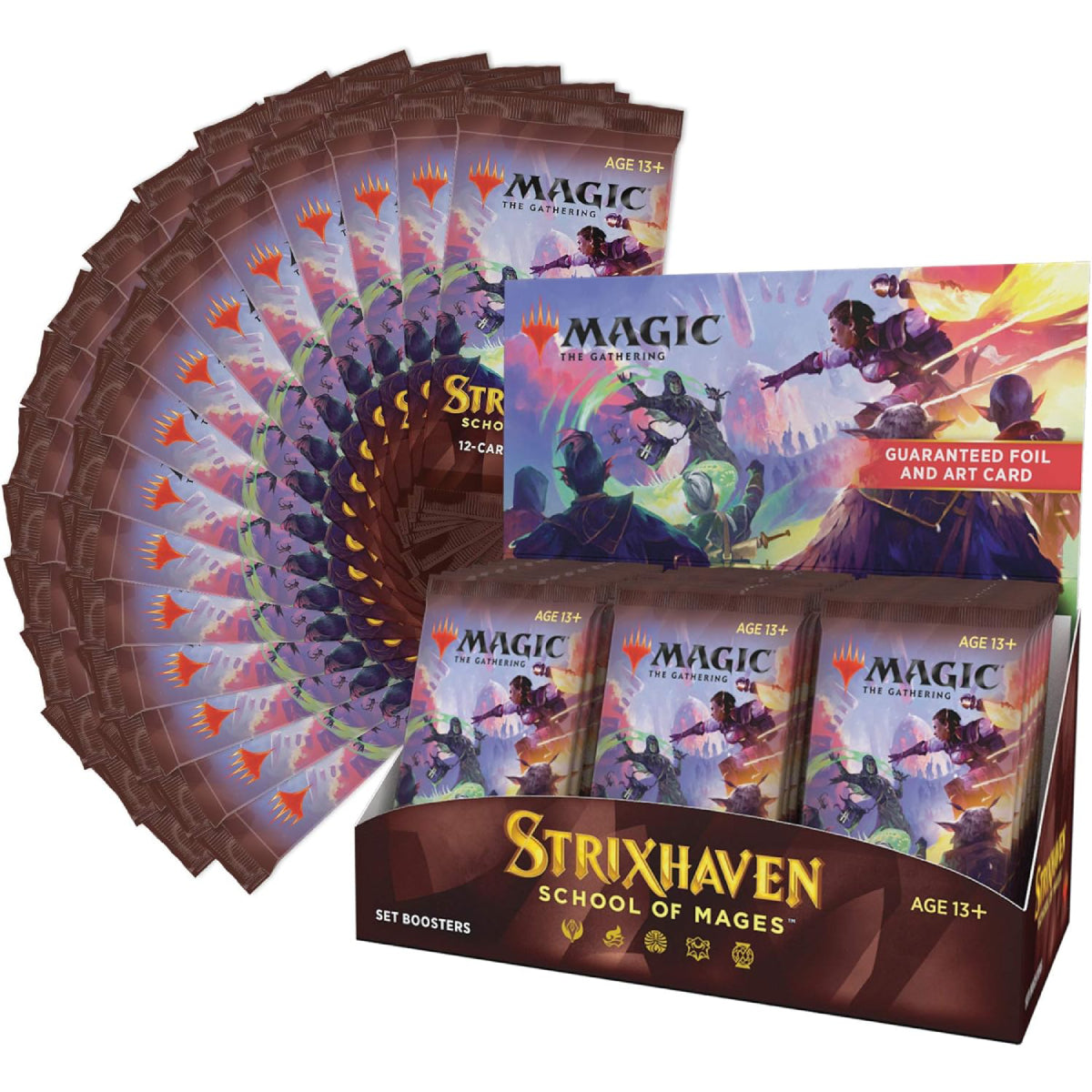 Magic the Gathering: Strixhaven: School of Mages Set Booster Display (30 бустъра)