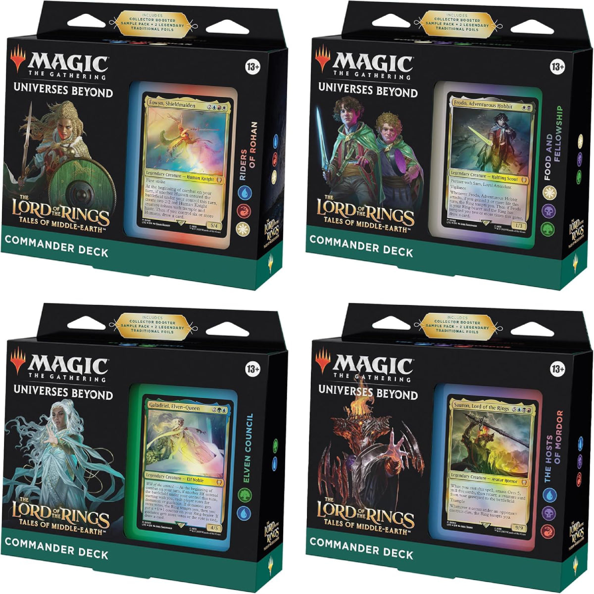 Magic the Gathering: The Lord of the Rings: Tales of Middle-Earth Commander Deck Bundle