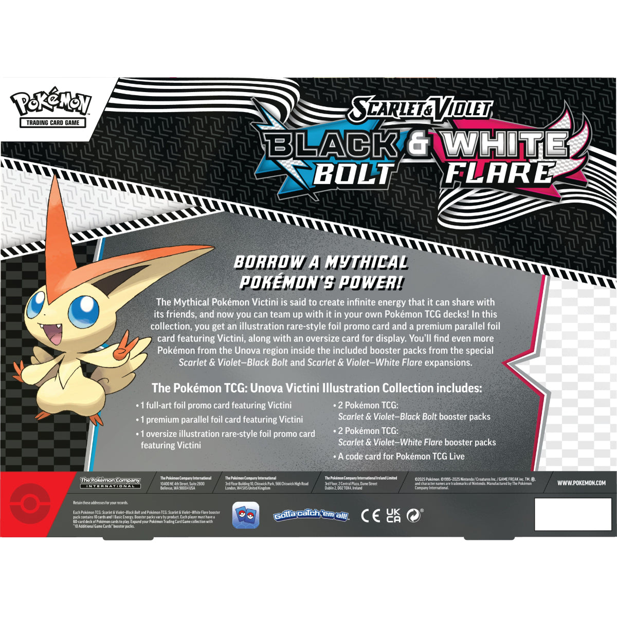 Pokemon TCG: Scarlet & Violet 10.5 White Flare & Black Bolt Illustration Collection
