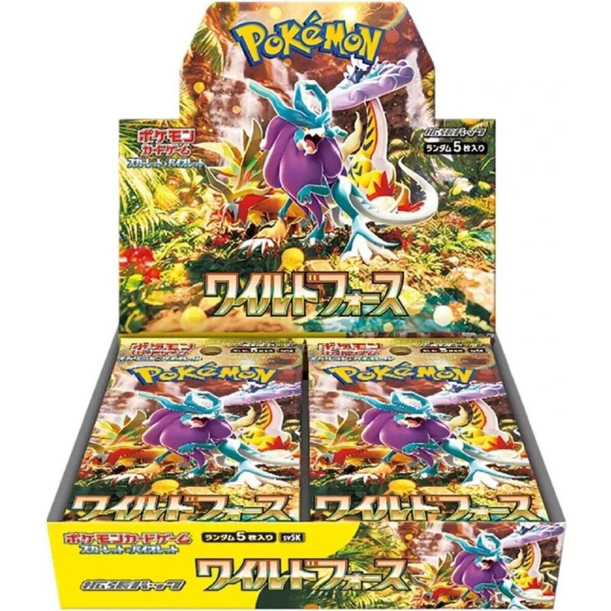 Pokemon TCG: Scarlet & Violet 5K Wild Force Display (30 бустъра, Japanese)