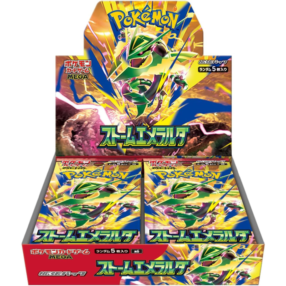 Pokémon TCG: Mega Series M6 Storm Emeralda Booster Display (30 бустъра, Japanese)