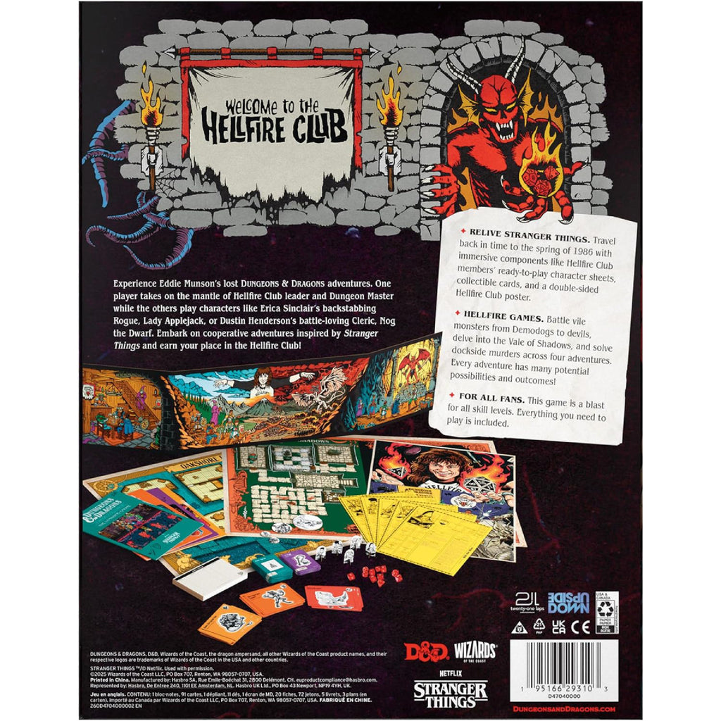 Dungeons & Dragons RPG: D&D Starter Set - Stranger Things: Welcome to the Hellfire Club